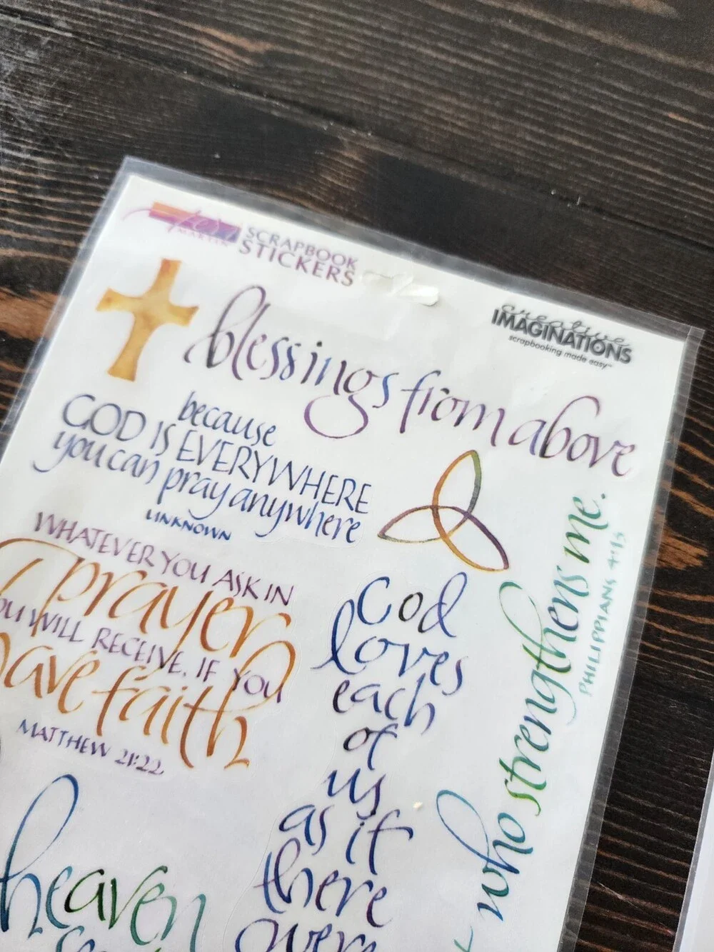 Scrapbooking Stickers Lot Easter Christian Jumbo Sheets New Vintage Retired #22